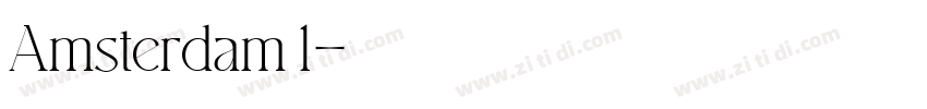 Amsterdam 1字体转换